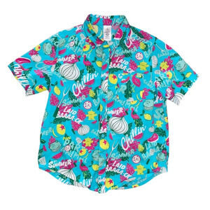 Disney Parks Pixar Toy Story Summer Hawaiian Shirt Button Up Mens Size Medium
